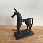 Ancient Greek Style Bronze Horse Figurine  Statue 5 Inch