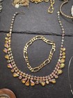 Antique Junk Drawer Jewelry Lot Necklace Bangle Bracelet Earrings Brighton Monet