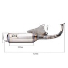 Yamaha Jog 50cc Jog 90cc Full Exhaust Racing V8 2t Pipe