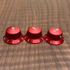 Warmtone Cg Anodized Aluminum Strat Knob Set    candy Red   