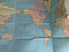 Vintage Hammond s International Map Of The World Large 