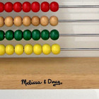 Melissa   Doug Abacus Wooden Colorful 100 Beads Educational Toy Addition Subtact