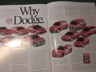 Mint 2001 Dodge Ram Original Dealer Sales Brochure    1503