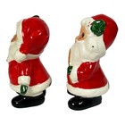 Vintage Josef Originals Santa Claus Salt   Pepper Shaker Set Ceramic Japan Rare