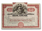 Bond Stores Inc Stock Certificate Red Vintage Currency American Memorabilia Usa