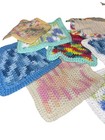 Handmade Crochet Dishcloths     Mixed Colors     Cotton Washcloth Set Of 17