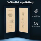 Wechef Led Back Lit Light Menu Holder Cover Folding Double Panel Fits 5 x11 