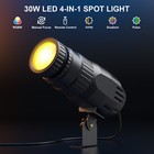 Stage Spotlight Party Lighting 30w Rgbw Led Par Can With Remote Control