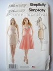 Simplicity 1353 Misses  Flare Or Fitted Dress Sewing Pattern Size 4-12 Or 12-20