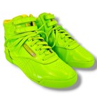 Vtg 1980   s Reebok Womens Freestyle Classic High Top Lime Green Arobic Sz 4 5 Usa
