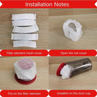20pcs Disposable Vacuum Cleaner Filter Protective Cover - Washable Non-woven Fab