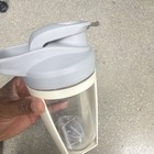 20 Fl Oz  591 Ml  Plastic Protein Shaker Bottle  Clear white  Mixing Ball