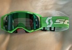Scott Usa Prospect Mx Goggle Green white With Green Wks Lens And Free Clear Lens