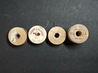 Vintage Pure Silk Thread Wood Spools Lot 4 Coats Clark Belding Corticelli
