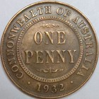 1932 Australia One Penny  lot 2 