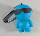 Itek Soundlogic Music Man Mini Bluetooth Speaker Blue Figure Carabiner Box Works
