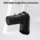 Right Angled 5pin Din Female Connector For Vinyl Phono Sme Audio Tonearm Cable