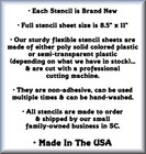 Palmetto Tree Palm Moon South Carolina Flag 8 5 X 11 Stencil Sheet New S506