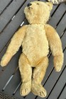 Antique Steiff Ff Underscored Button Mohair Jointed Teddy Bear C1913 13    Signed