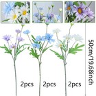 6 Pcs Artificial Daisy Flowers Outdoor Silk Flower Artificial Wildflowers For