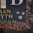 To My Dad Woven Heirloom Blanket     Meaningful Birthday Gift From Daughter   Son