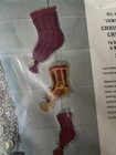 Vtg  Bucilla Christmas Needlecraft Felt sequin   christmas Chimes   wall Hanging Kit