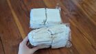 100pcs Burlap Gift Bags Drawstring Bag Jewelry Pouch Wedding Party Favor Natural