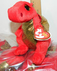 New Legend The Dragon Ty Beanie Babies Baby Sparkle Eyes Regular 6  Fresh Pull