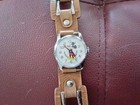 Vintage Disney Bradley Mickey Mouse Pie Eyed Swiss Watch 47 - Exe - Runs