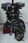 Medieval Roman Centurion Armor Helmet   Armor Muscle Jacket Black Costume