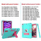 For Ipad 9th 8th 7th 5th 6th Generation Shockproof Rugged Hard Stand Case Cover