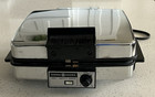 General Electric 9  Grill Waffle Baker A1g48t Reversible Plates Works Vintage