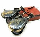 Maritime Antique Brass Finish Telescope Binocular With Leather Case Gift Item