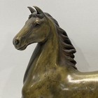 Bronze Horse Statue 12 Inch Tall Zodiac Year Of The Horse Metal Sculpture