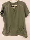 Banana Republic Olive Green Zip-up Jacket top pants Scrub Set Women s Size L