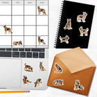 German Shepherd Dog Stickers For Journals  Scrapbooks  Planners  Glossy  Matte