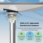 Starlink Gen 3 Pole Mount Kit - Adjustable Design For Easy Installation
