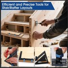 Stair Gauge Set For Speed Square Circular Saw Guide Non Slip Framing Tool Kit
