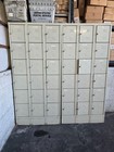 2 Access Locker 18 Opening 36  W X 78  H X 15 d With The Combination Padlocks