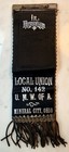 Umwa United Mine Workers Mourning Ribbon Badge Mineral City Ohio Local 142 1898