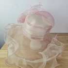 Womens Floppy Kentucky Derby Church Wide Brim Hat Pink Lightweight Easter Dressy