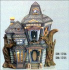Haunted House Canister 14  X 12   Ceramic Bisque  Ready To Paint  Glazed Inside