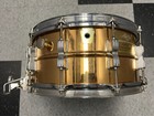 Ludwig  rare  6 5x14 Bronze Engraved Super Sensitive Snare Drum 1984
