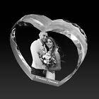 Birthday Wedding Anniversary Presents  Personalised 3d Crystal Heart Photo Gifts
