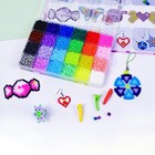 24 Colors Fuse Beads Kit Perler Beads W  Patterns Hama Beads For Crafts Beading