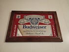 Vintage Budweiser King Of Beer Anheuser  Busch 18 5x12 5 Wall Hanging Mirror