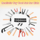 28 Pcs Kids Toy Tool Set Construction Party Supplies Plastic Pretend Play Access