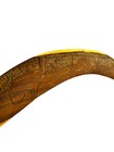 Vintage Australian Aboriginal Style Wooden Boomerang Engraved Emus 18 