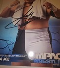 Signed Autographed Tna Wrestling Samoa Joe Promo Photo Impact Wwe Wwf Nwa