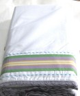 Pottery Barn Kids Ribbon Bedskirt Crib Bed Skirt Baby Purple Green Yellow White